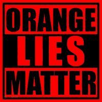 Orange Lies Matter Resist Anti Trump Santa Hat thumb 1