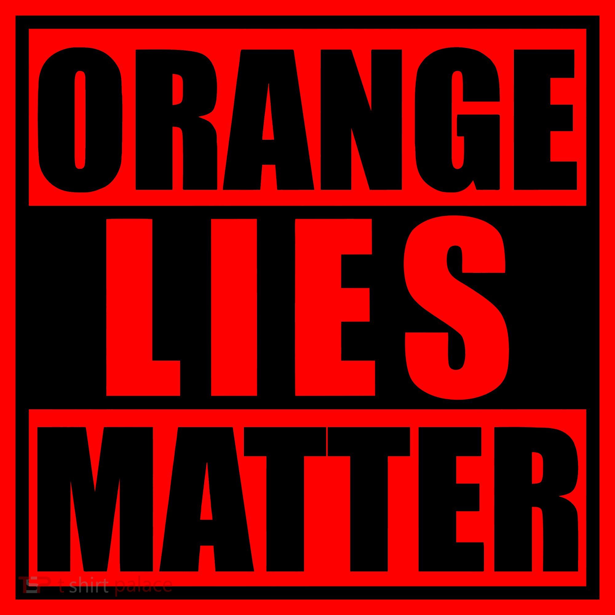 Orange Lies Matter Resist Anti Trump Santa Hat