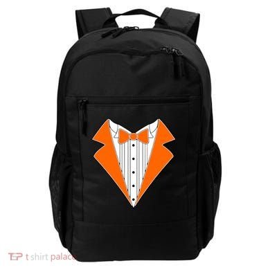 Orange Tuxedo Wedding Bachelor Prom Tux Backpack