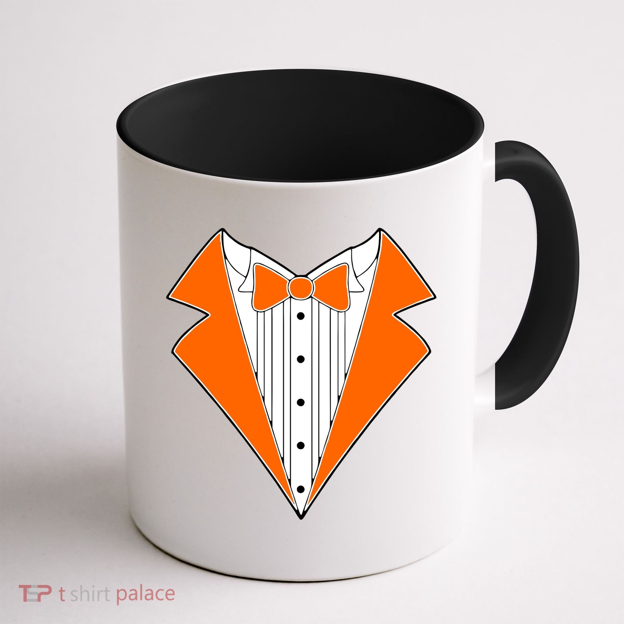 Orange Tuxedo Wedding Bachelor Prom Tux Coffee Mug