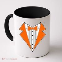 Orange Tuxedo Wedding Bachelor Prom Tux Coffee Mug thumb 0