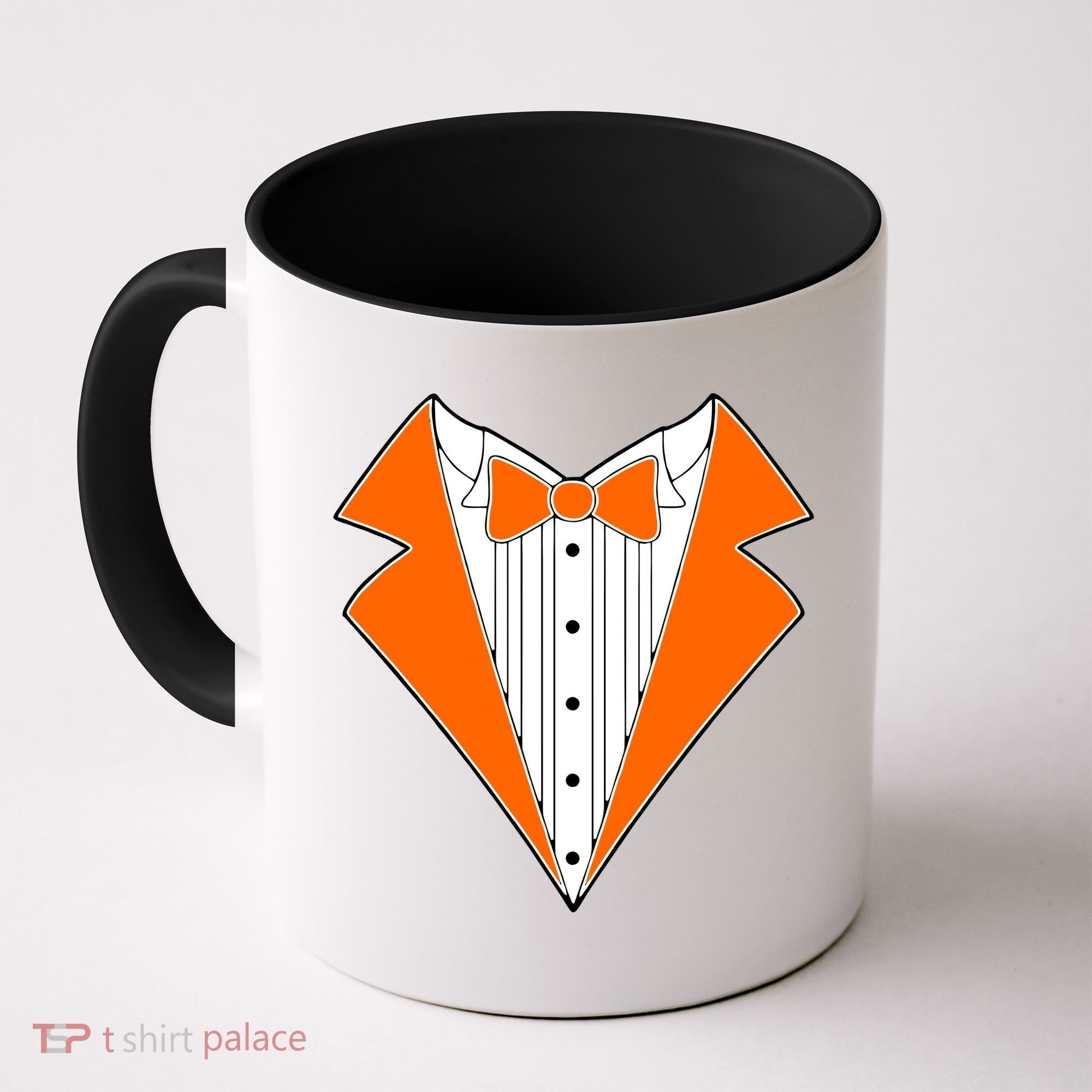 Orange Tuxedo Wedding Bachelor Prom Tux Coffee Mug