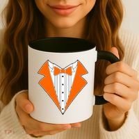 Orange Tuxedo Wedding Bachelor Prom Tux Coffee Mug thumb 3