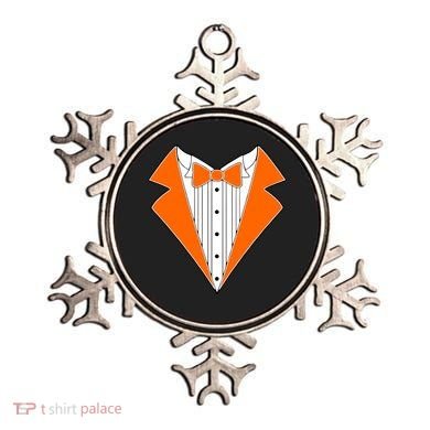 Orange Tuxedo Wedding Bachelor Prom Tux Ornament