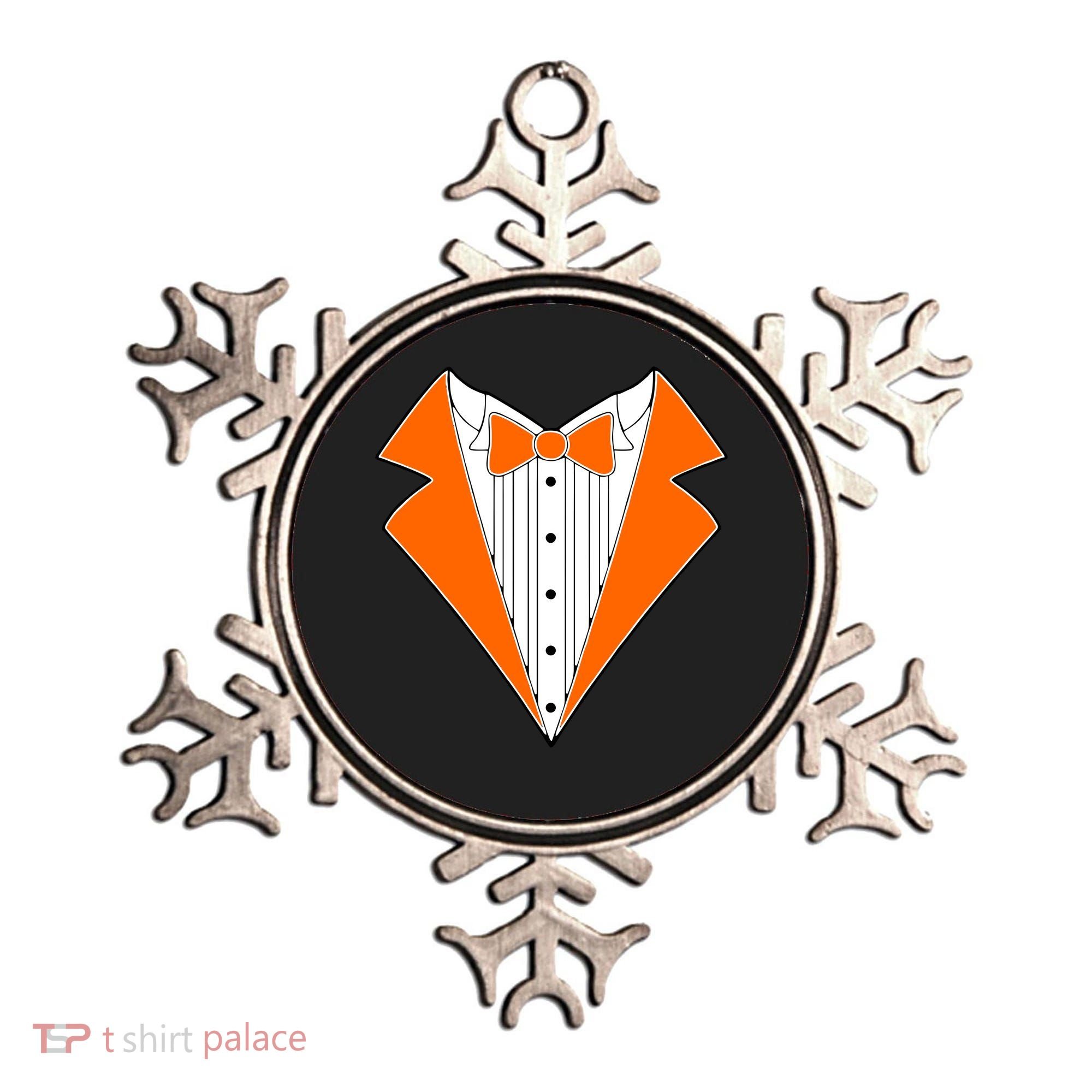 Orange Tuxedo Wedding Bachelor Prom Tux Ornament