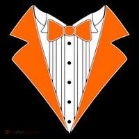 Orange Tuxedo Wedding Bachelor Prom Tux Women's Tank Top thumb 5
