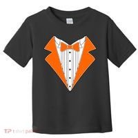 Orange Tuxedo Wedding Bachelor Prom Tux Toddler T-Shirt thumb 0