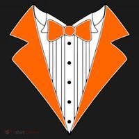 Orange Tuxedo Wedding Bachelor Prom Tux Toddler T-Shirt thumb 4