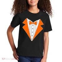 Orange Tuxedo Wedding Bachelor Prom Tux Kids T-Shirt thumb 2