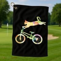 Off Road Bmx Riding Bmx Golf Towel thumb 1