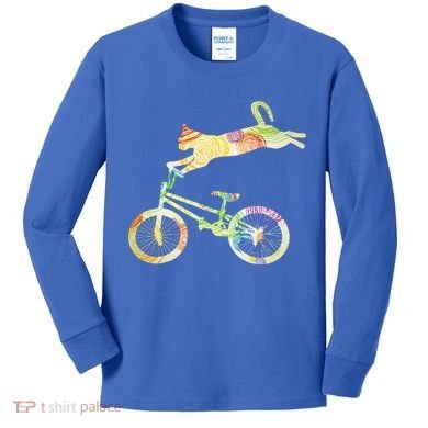 Off Road Bmx Riding Bmx Kids Long Sleeve Shirt