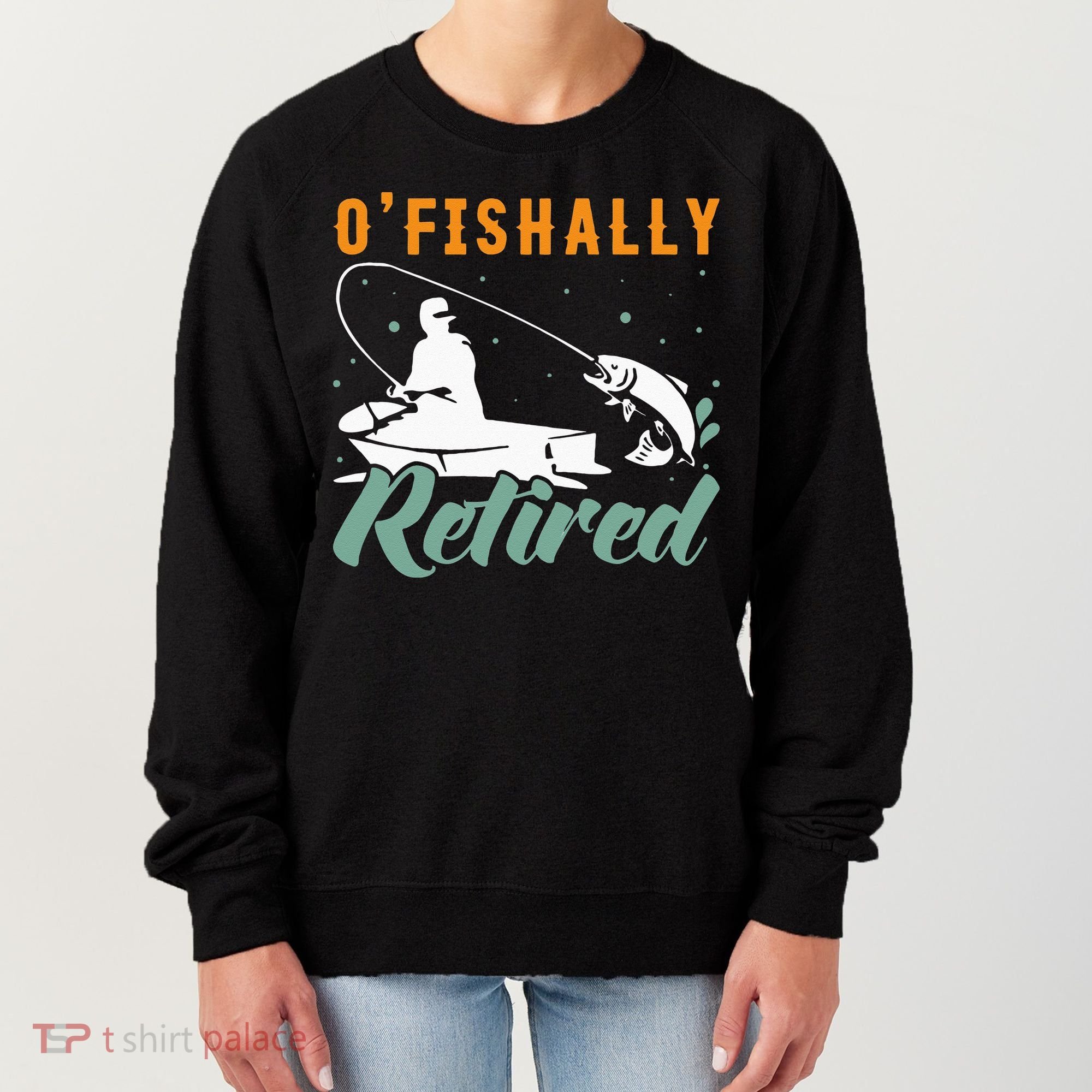 Ofishally Retired Bass Fishing Retirement Women's Sweatshirt