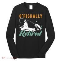 Ofishally Retired Bass Fishing Retirement Long Sleeve Shirt thumb 0