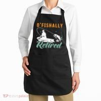 Ofishally Retired Bass Fishing Retirement Apron thumb 2