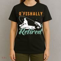 Ofishally Retired Bass Fishing Retirement T-Shirt thumb 4