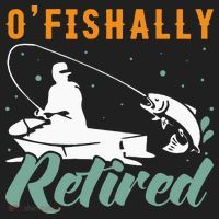 Ofishally Retired Bass Fishing Retirement Beanie thumb 2