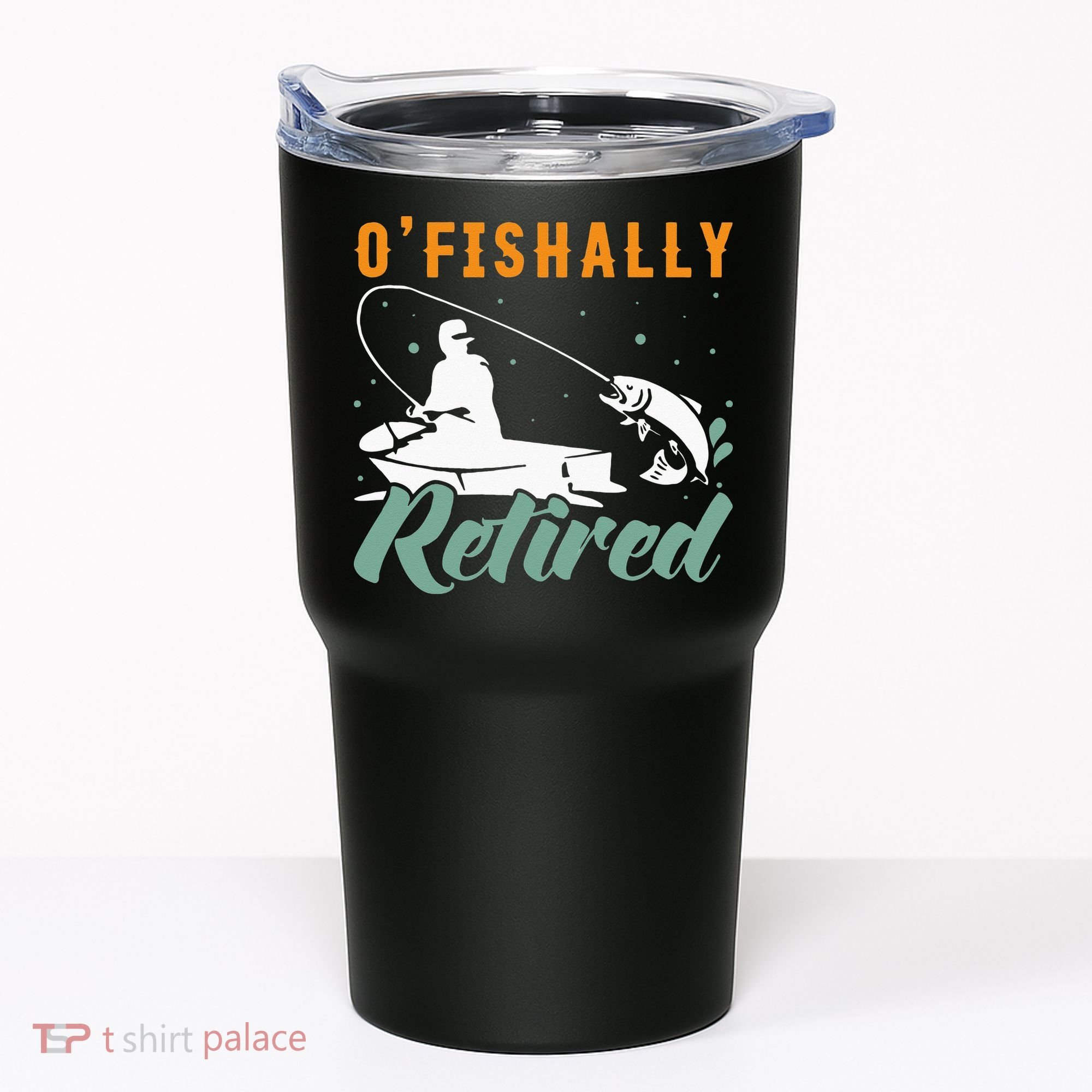 Ofishally Retired Bass Fishing Retirement Tumbler