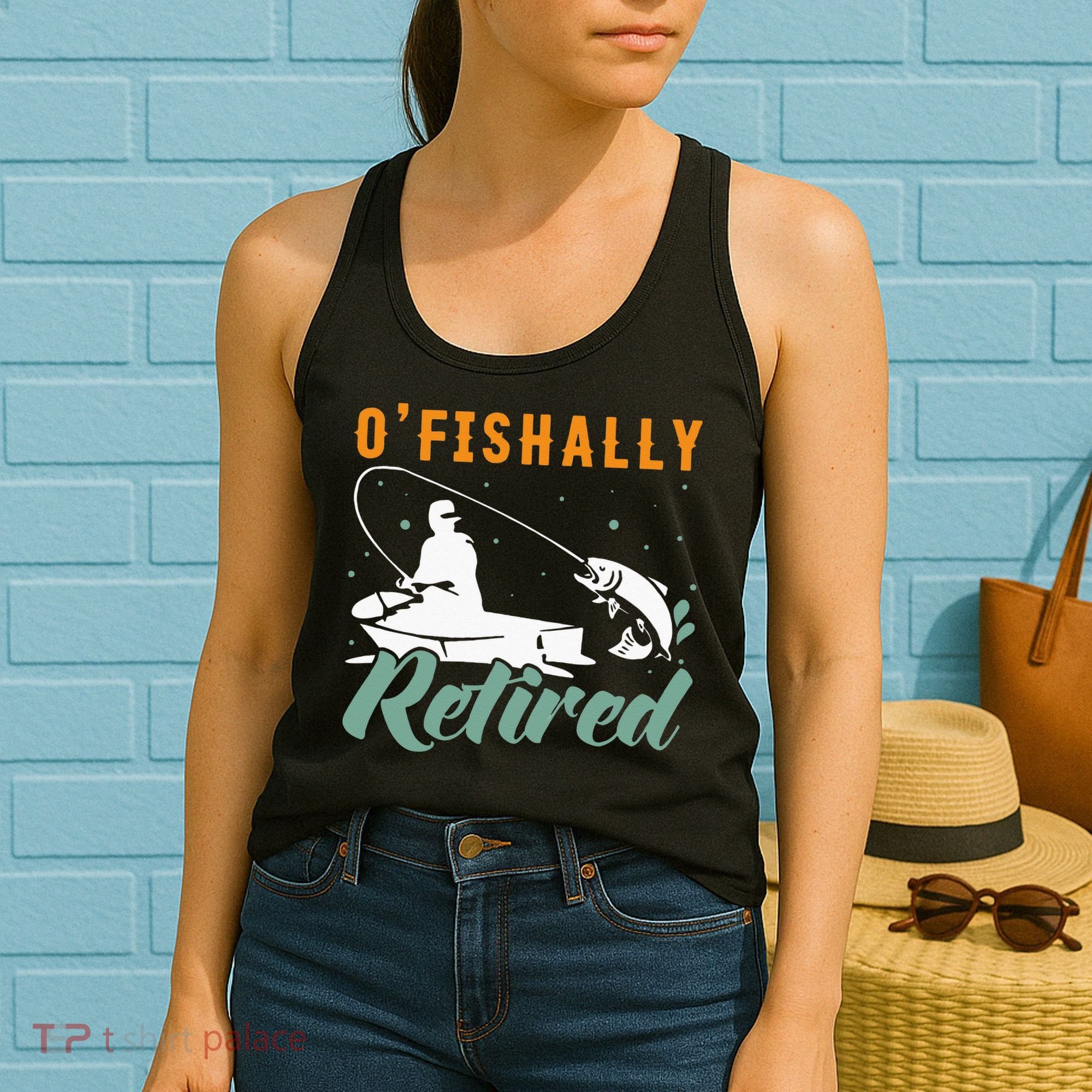 Ofishally Retired Bass Fishing Retirement Women's Tank Top