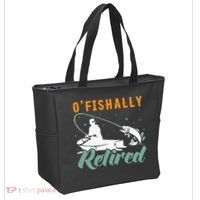 Ofishally Retired Bass Fishing Retirement Tote Bag thumb 2
