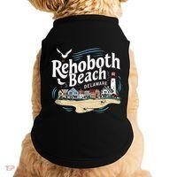Ocean Rehoboth Beach Delaware Coastal Town Vibe Doggie Tank thumb 0