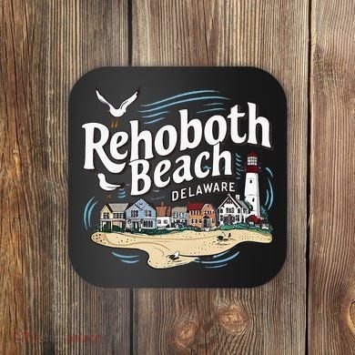 Ocean Rehoboth Beach Delaware Coastal Town Vibe Coaster