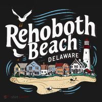 Ocean Rehoboth Beach Delaware Coastal Town Vibe Women's Hoodie thumb 2