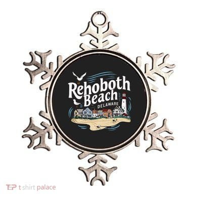 Ocean Rehoboth Beach Delaware Coastal Town Vibe Ornament