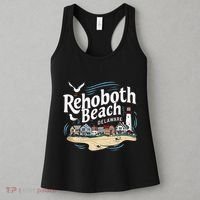 Ocean Rehoboth Beach Delaware Coastal Town Vibe Women's Tank Top thumb 3