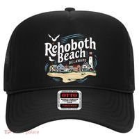 Ocean Rehoboth Beach Delaware Coastal Town Vibe Hat thumb 0