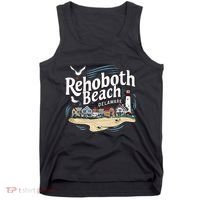 Ocean Rehoboth Beach Delaware Coastal Town Vibe Tank Top thumb 0