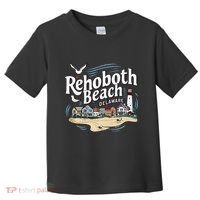 Ocean Rehoboth Beach Delaware Coastal Town Vibe Toddler T-Shirt thumb 0