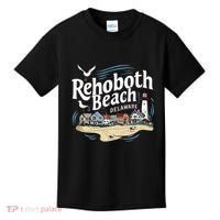 Ocean Rehoboth Beach Delaware Coastal Town Vibe Kids T-Shirt thumb 0