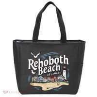 Ocean Rehoboth Beach Delaware Coastal Town Vibe Tote Bag thumb 0
