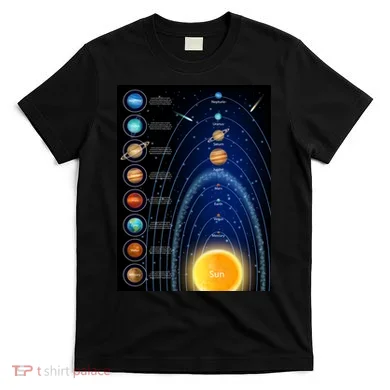 Orbiting Solar System Diagram T-Shirt