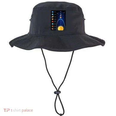 Orbiting Solar System Diagram Bucket Hat