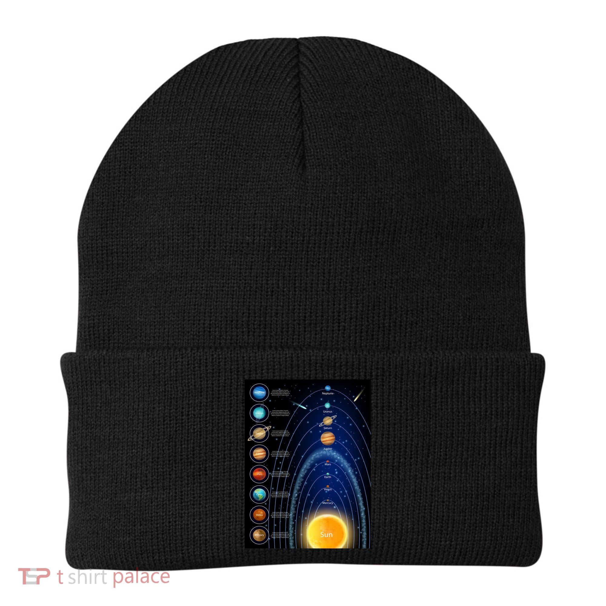 Orbiting Solar System Diagram Beanie