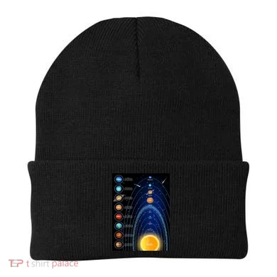 Orbiting Solar System Diagram Beanie