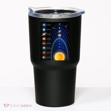 Orbiting Solar System Diagram Tumbler