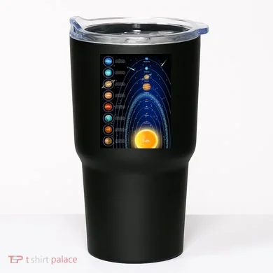 Orbiting Solar System Diagram Tumbler