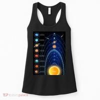 Orbiting Solar System Diagram Women's Tank Top thumb 0