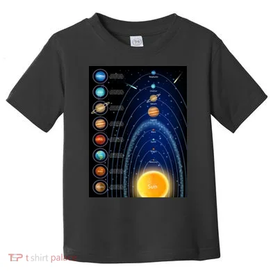 Orbiting Solar System Diagram Toddler T-Shirt