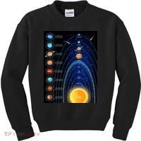 Orbiting Solar System Diagram Kids Sweatshirt thumb 0