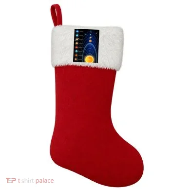 Orbiting Solar System Diagram Christmas Stocking