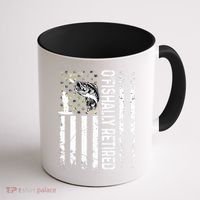 OFishally Retired Dad Fathers Day Coolest Fisherman Coffee Mug thumb 1