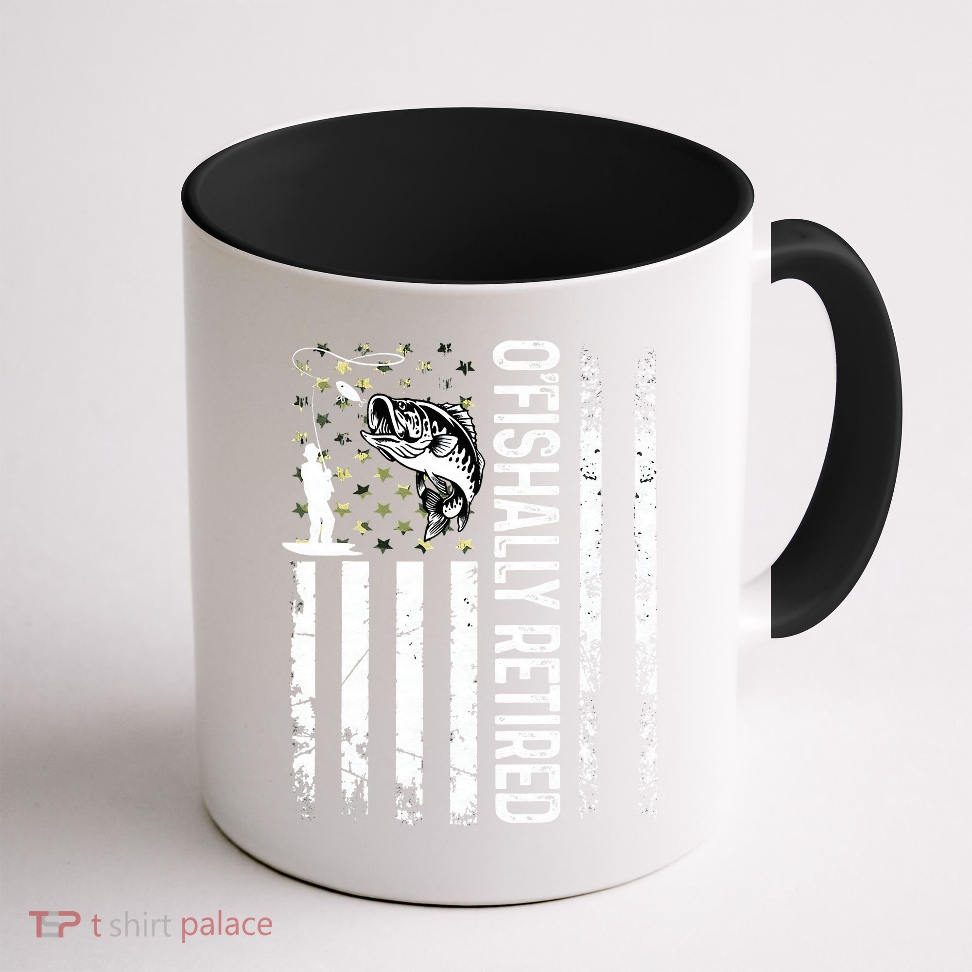 OFishally Retired Dad Fathers Day Coolest Fisherman Coffee Mug