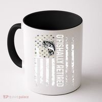 OFishally Retired Dad Fathers Day Coolest Fisherman Coffee Mug thumb 0