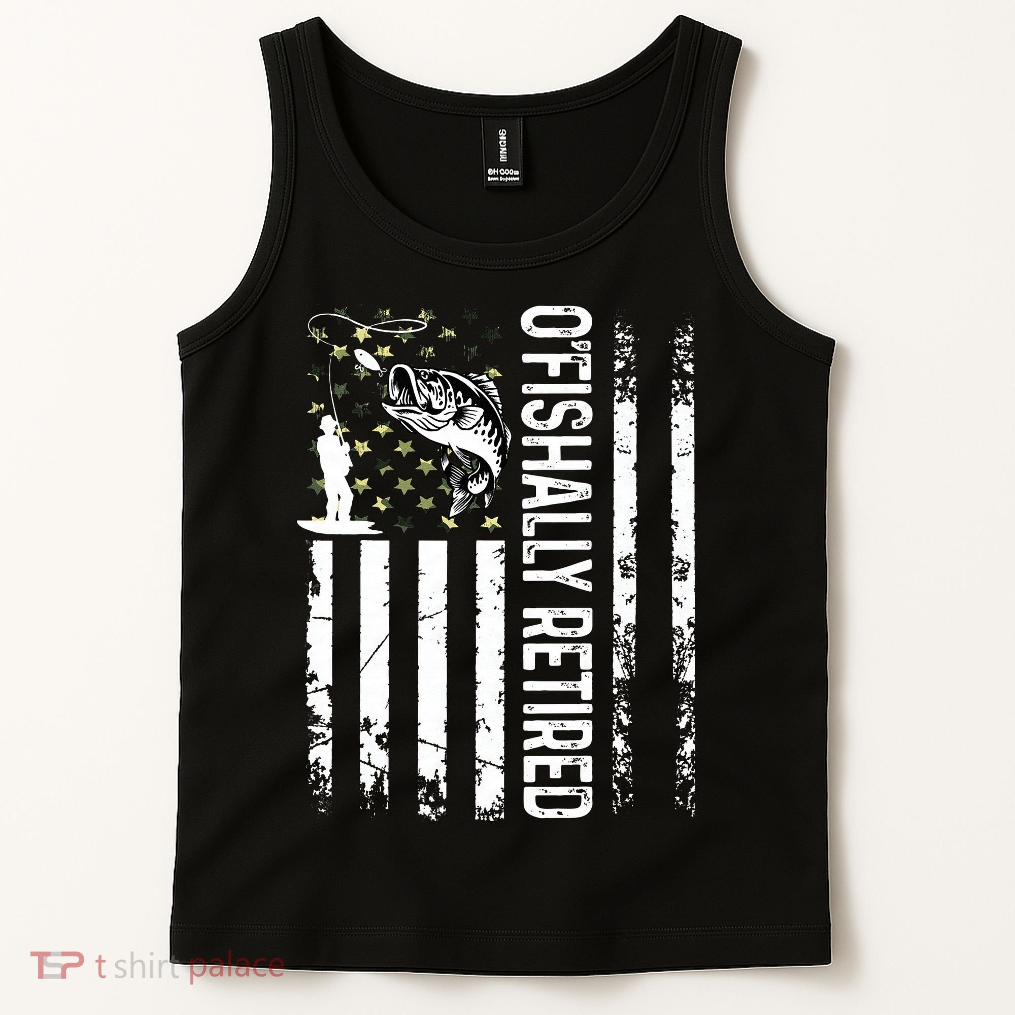 OFishally Retired Dad Fathers Day Coolest Fisherman Tank Top