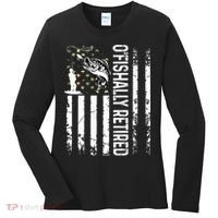 OFishally Retired Dad Fathers Day Coolest Fisherman Women's Long Sleeve Shirt thumb 0