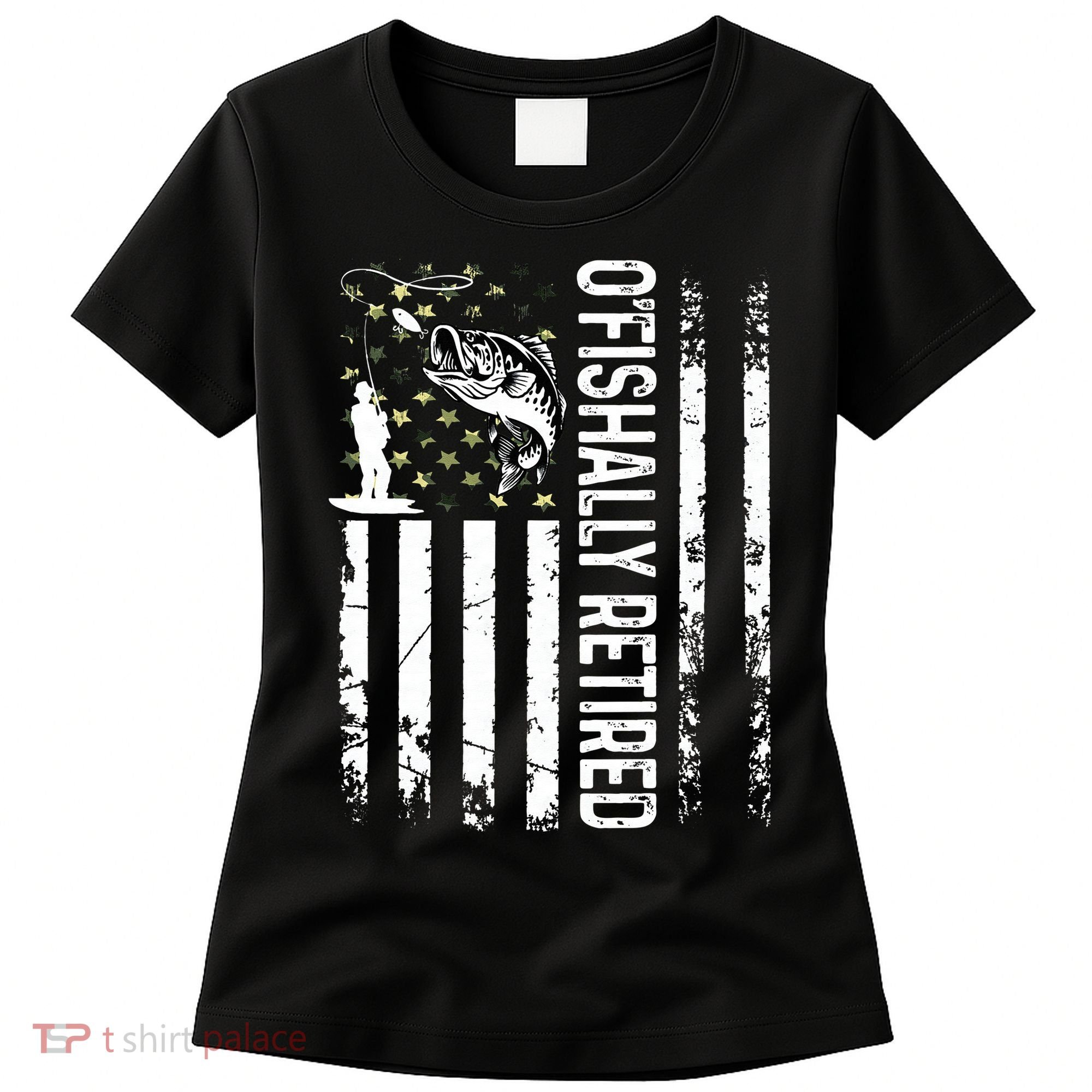 OFishally Retired Dad Fathers Day Coolest Fisherman Women's T-Shirt