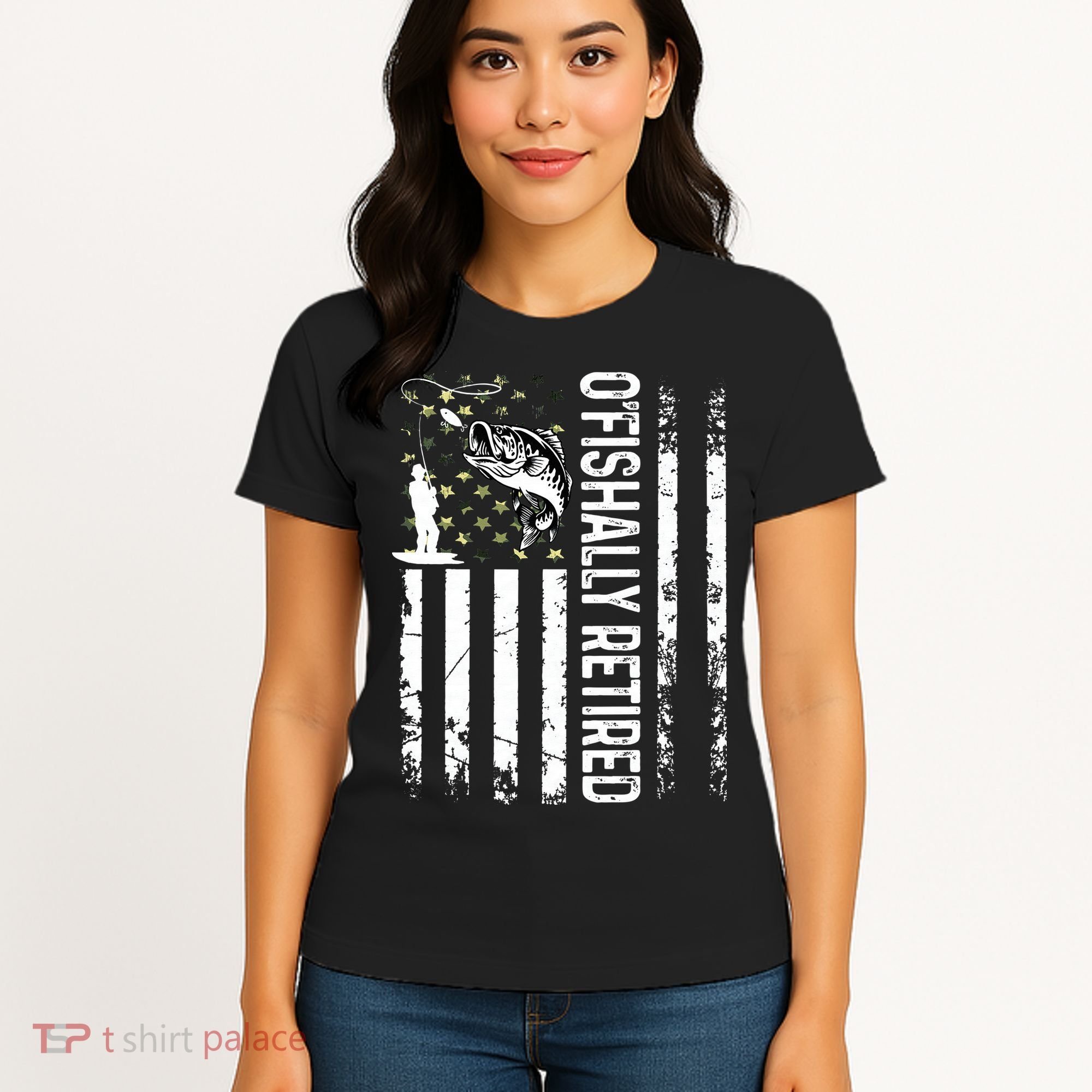 OFishally Retired Dad Fathers Day Coolest Fisherman Women's T-Shirt